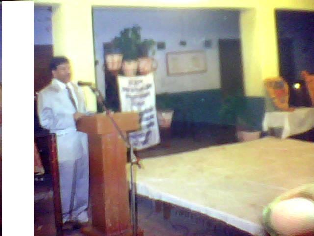 Delievering lecture as chief guest